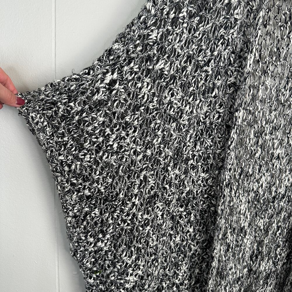 Abercrombie & Fitch Open Front Cardigan Marled Boucle Open Knit Oversized OS - Picture 7 of 9